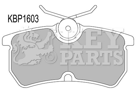 KEY PARTS Bremžu uzliku kompl., Disku bremzes KBP1603